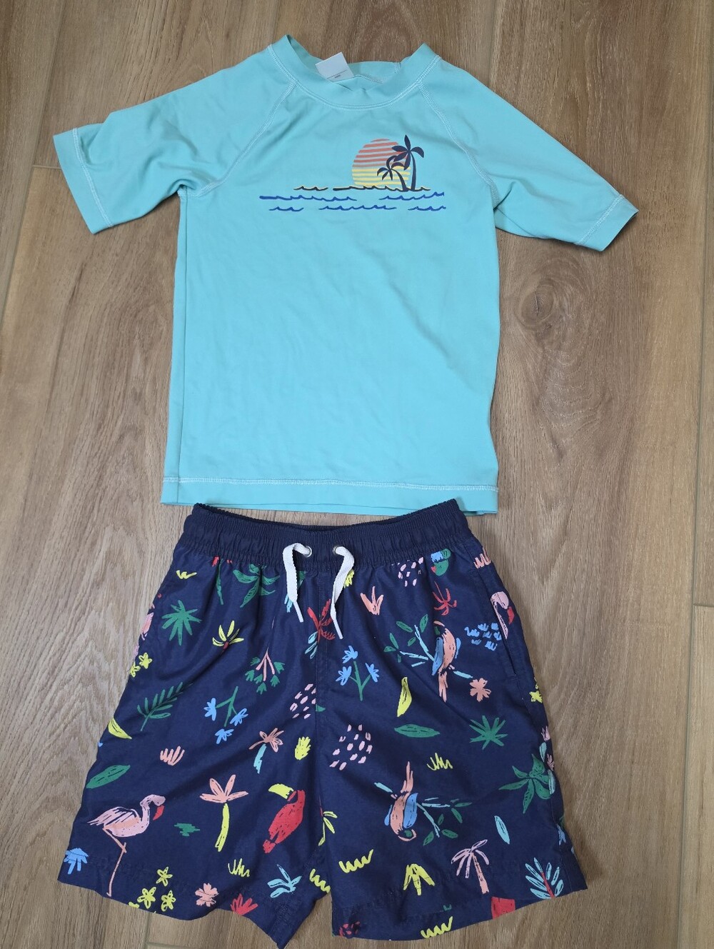 Hanna Andersson Navy Swim Shorts with Swim Top
